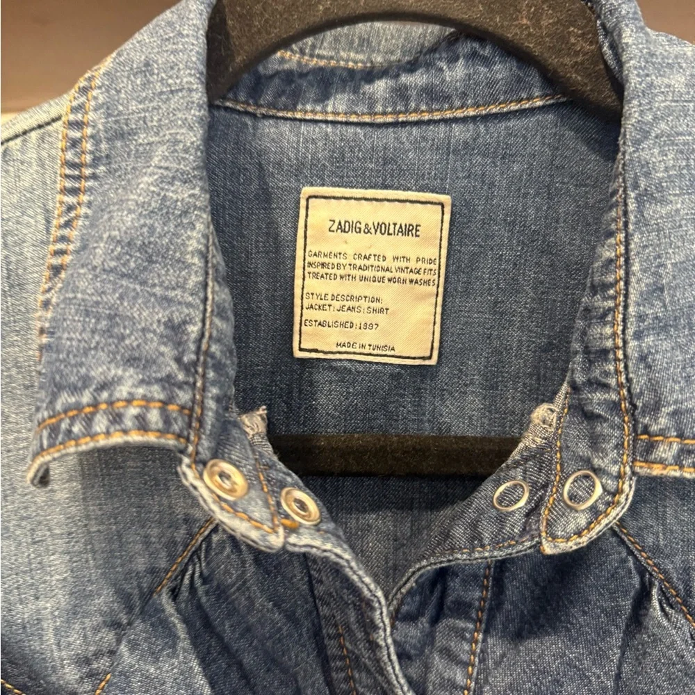 Zadig and Voltaire Toky Denim Shirt - Picture 4 of 6